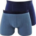 DIM Lot de 2 Boxers Homme Coton SOFTPOWER Bleu jean Bleu denim