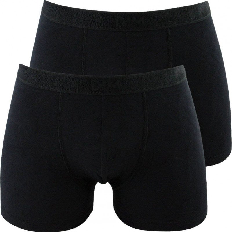 DIM Lot de 2 Boxers Homme Coton SOFTPOWER Noir