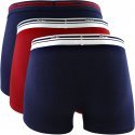 DIM Lot de 3 Boxers Homme Coton DAILY COLORS Bleu denim Rouge lave