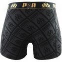 PUMA Boxer Homme Coton LOGOTOUCH Noir Doré OLYMPIQUE DE MARSEILLE