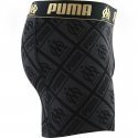 PUMA Boxer Homme Coton LOGOTOUCH Noir Doré OLYMPIQUE DE MARSEILLE