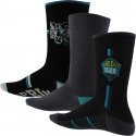 TWINDAY Lot de 3 paires de Chaussettes Garçon Coton TIGRE Noir Bleu