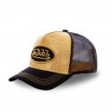 VON DUTCH Casquette Mixte Microfibre FLAK Noir Or