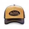 VON DUTCH Casquette Mixte Microfibre FLAK Noir Or