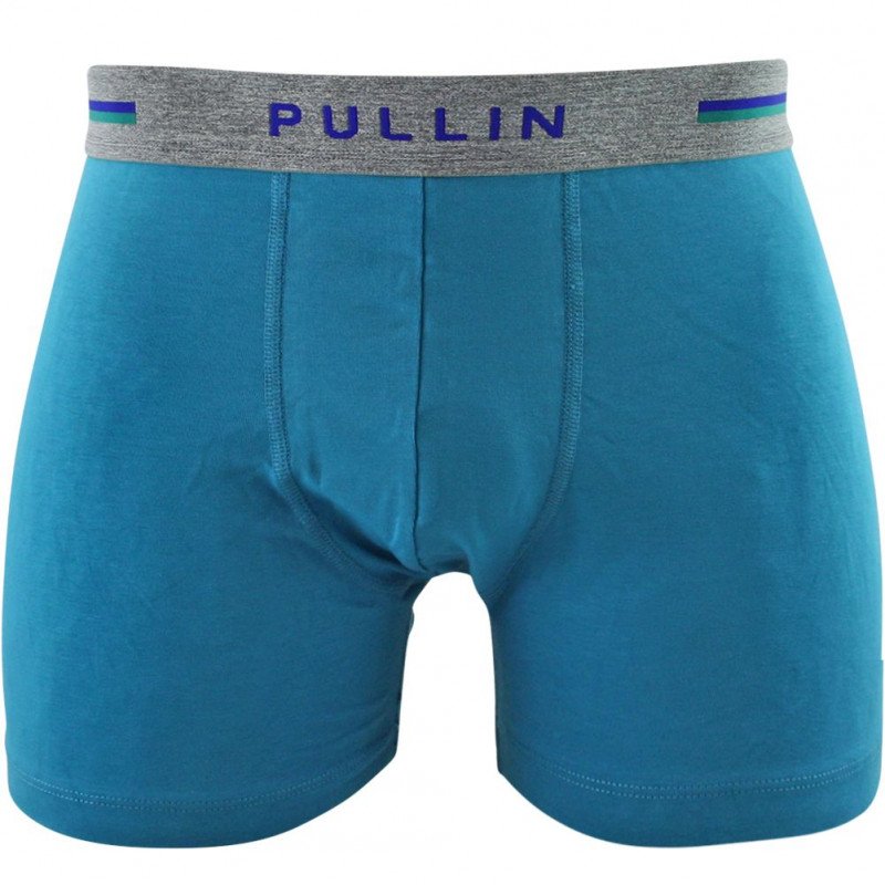 PULL IN Boxer Homme Coton Bio CURACAO Bleu Gris chiné