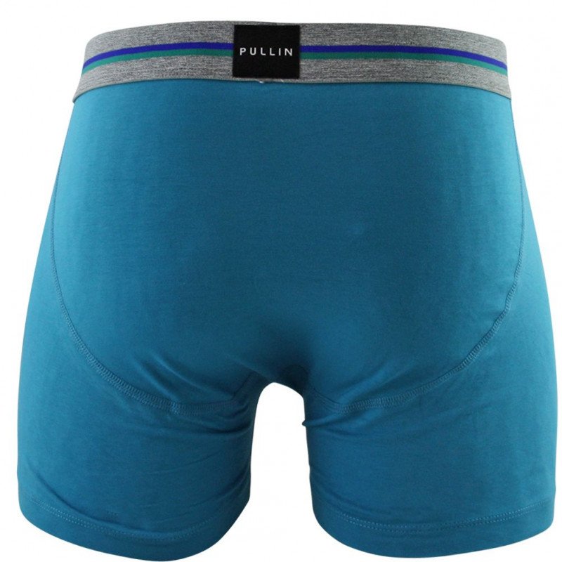 PULL IN Boxer Homme Coton Bio CURACAO Bleu Gris chiné