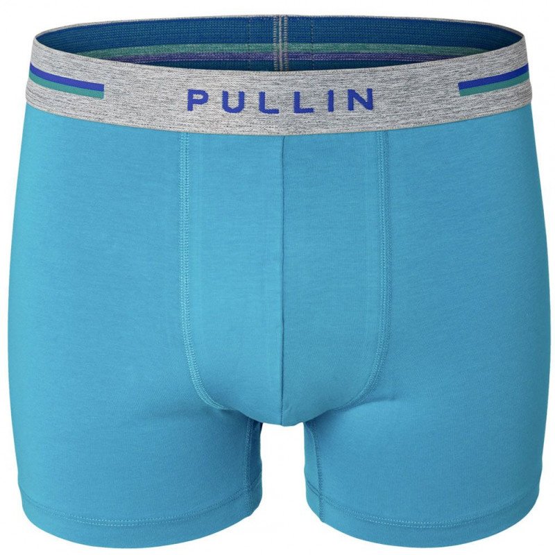 PULL IN Boxer Homme Coton Bio CURACAO Bleu Gris chiné