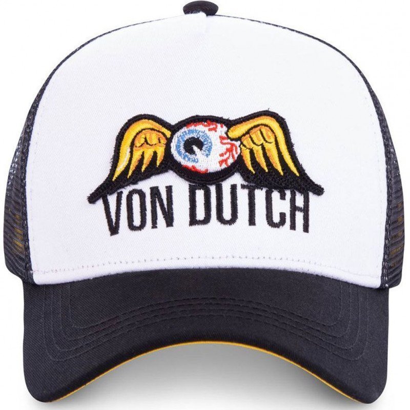 VON DUTCH Casquette Homme Microfibre EYEPAT1 Noir Blanc