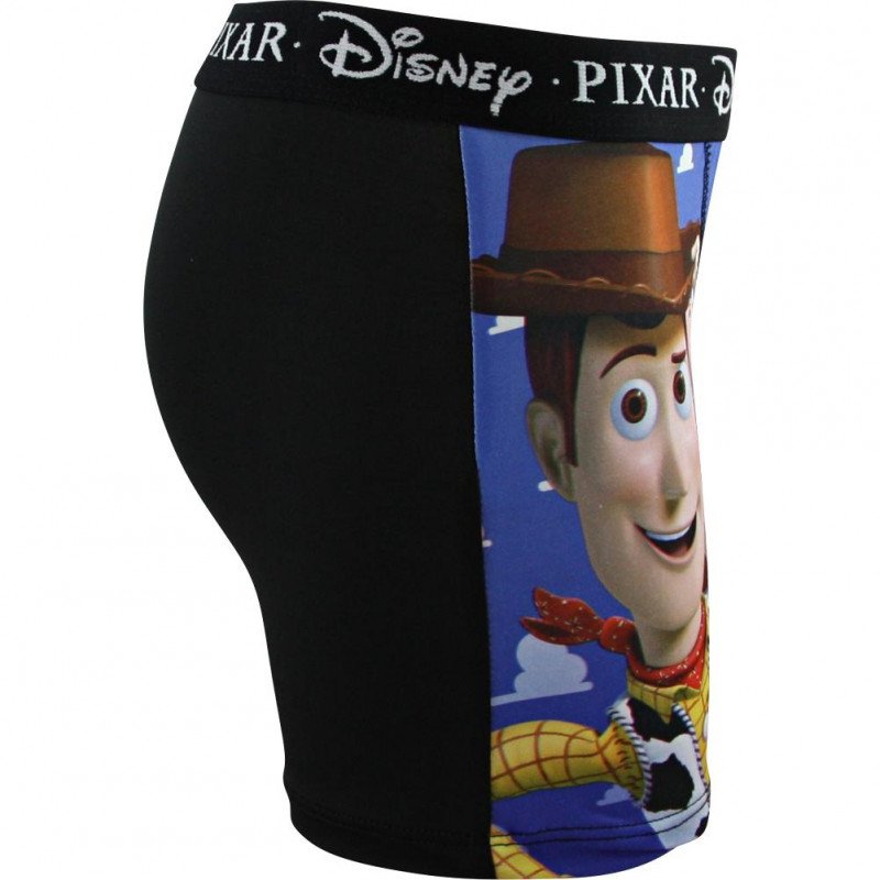 DISNEY Boxer Garçon Microfibre NUAGE Bleu Noir TOY STORY