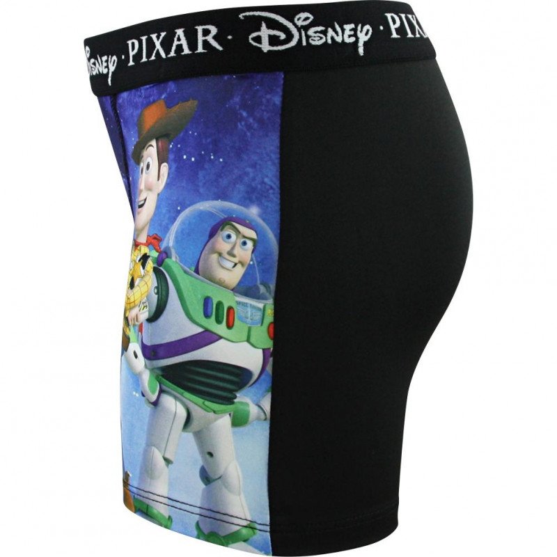 DISNEY Boxer Garçon Microfibre ETOILE Noir Bleu TOY STORY