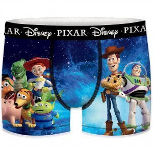 DISNEY Boxer Garçon Microfibre ETOILE Noir Bleu TOY STORY