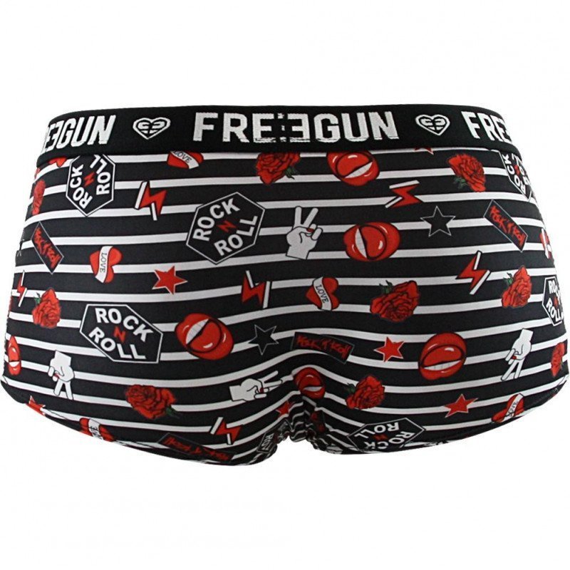 Boxer Fille ROC Noir et Rouge