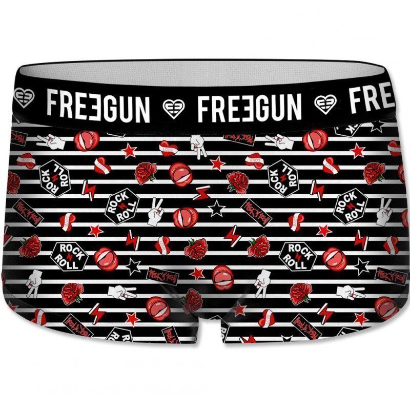 Boxer Fille ROC Noir et Rouge