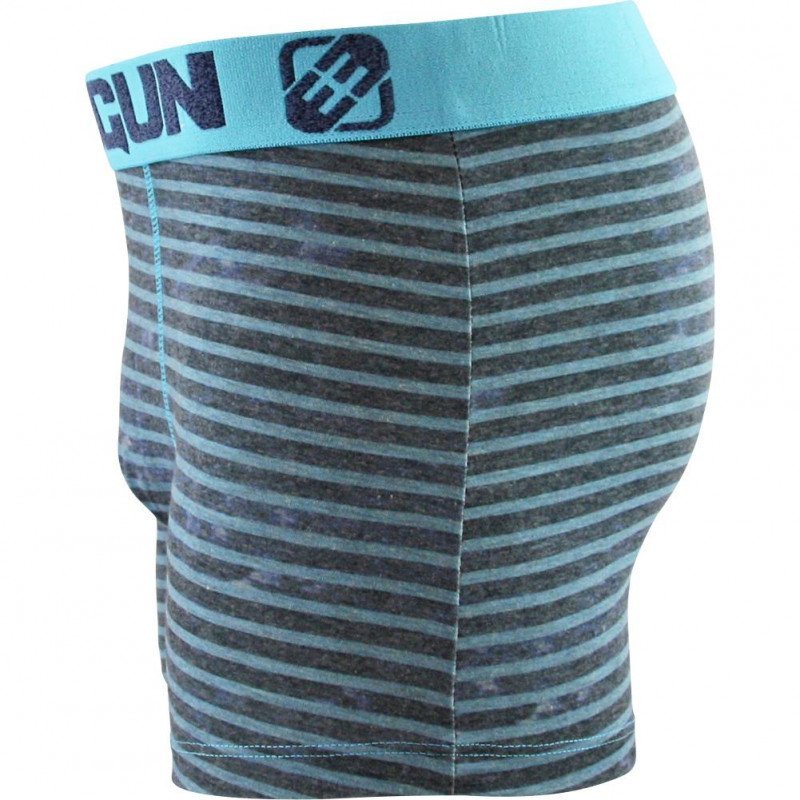 Boxer Homme RAY3 Gris et Bleu