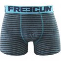 FREEGUN Boxer Homme Microcoton RAY3 Gris Bleu