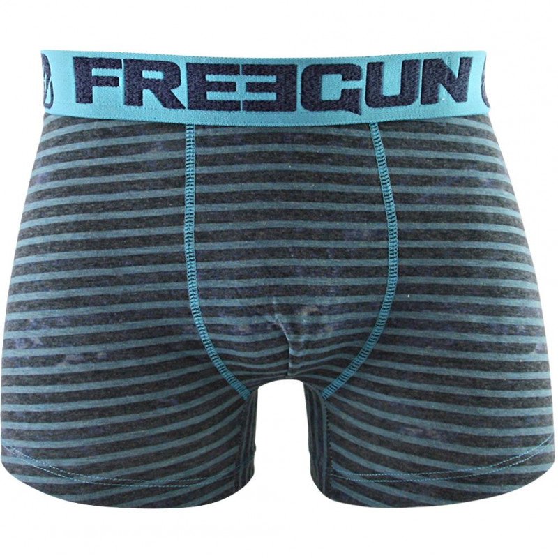 Boxer Homme RAY3 Gris et Bleu