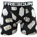 FREEGUN Boxer Homme Microfibre NOUG Noir Blanc