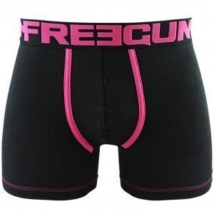 FREEGUN Boxer Homme Coton MONO Noir Rose