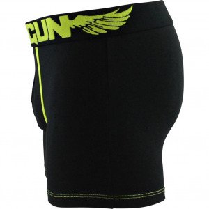 FREEGUN Boxer Homme Coton MONO Noir Jaune