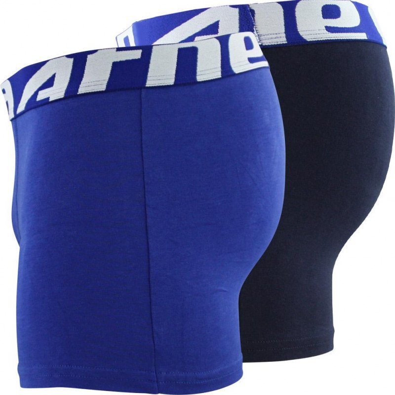 LOT DE 2 Boxer Sous-vêtements Garçon DUOECO Bleu et Marine