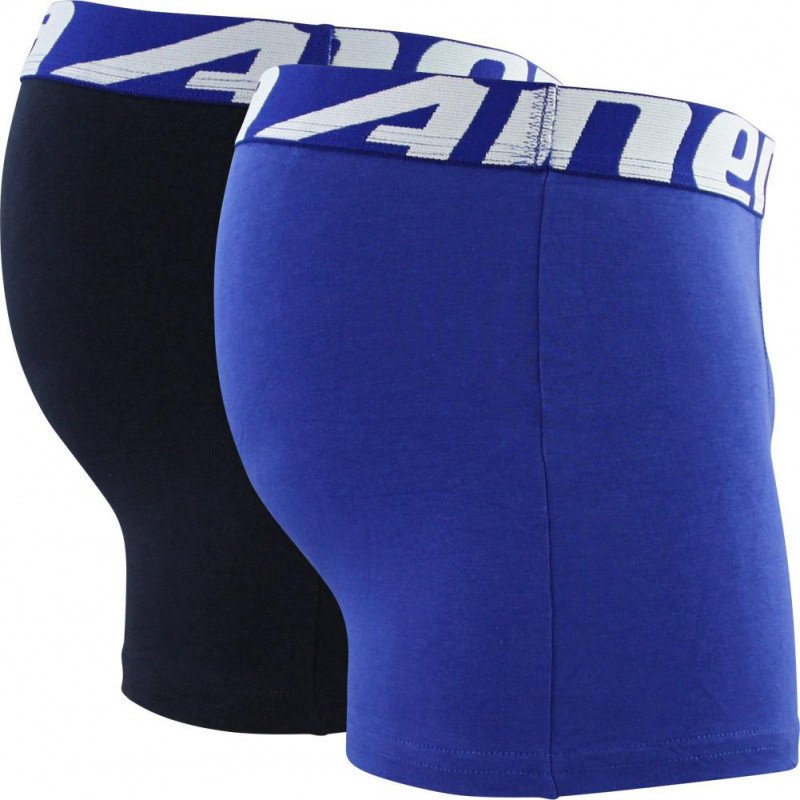 LOT DE 2 Boxer Sous-vêtements Garçon DUOECO Bleu et Marine