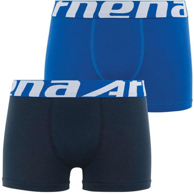 LOT DE 2 Boxer Sous-vêtements Garçon DUOECO Bleu et Marine