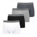 ATHENA 4 Boxers Homme Coton BASIC Noir Gris Blanc Anthracite