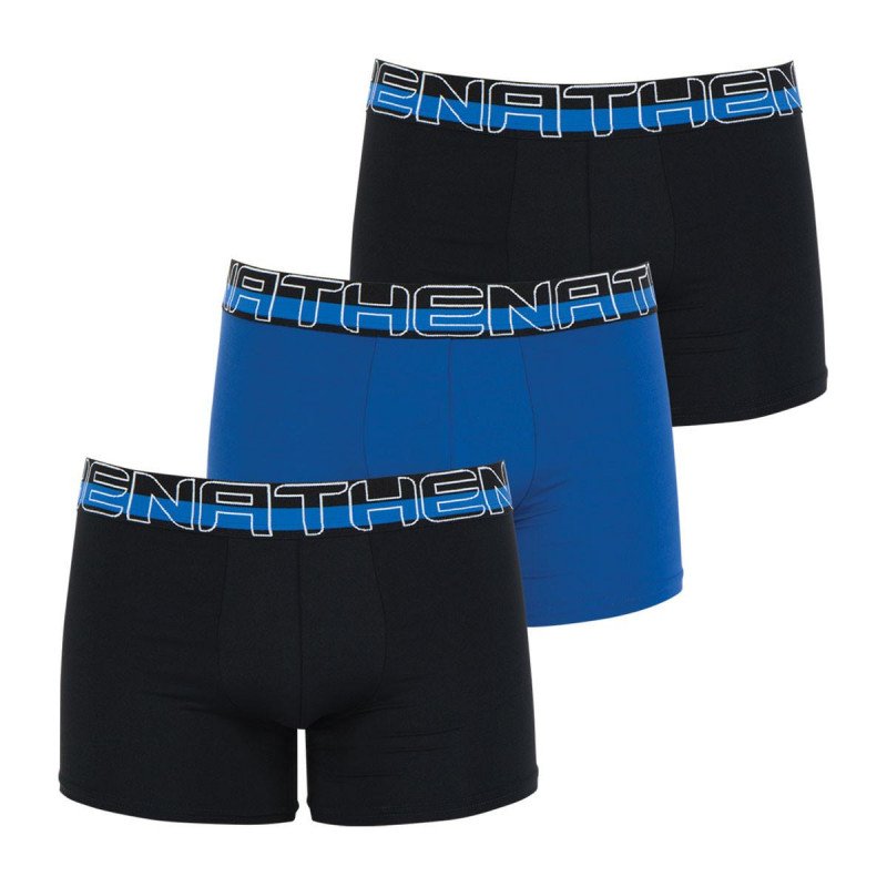 LOT DE 3 Boxer Sous-vêtements Homme SECONDEPEAU Noir et Roi