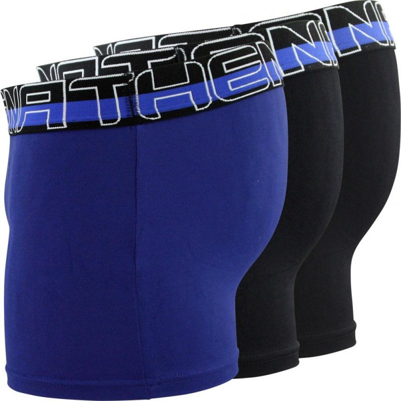 LOT DE 3 Boxer Sous-vêtements Homme SECONDEPEAU Noir et Roi