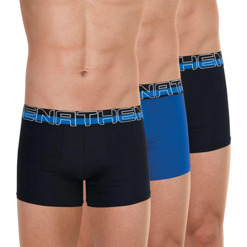 LOT DE 3 Boxer Sous-vêtements Homme SECONDEPEAU Noir et Roi