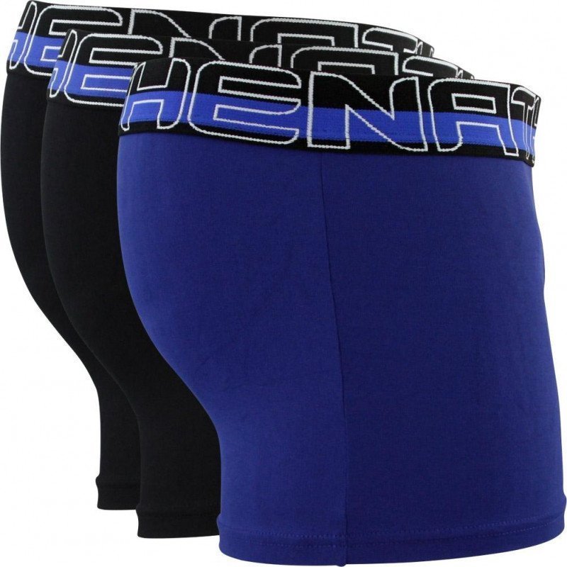 LOT DE 3 Boxer Sous-vêtements Homme SECONDEPEAU Noir et Roi