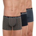 ATHENA Lot de 3 Boxers Homme Coton EASY CHIC Noir Orange Gris