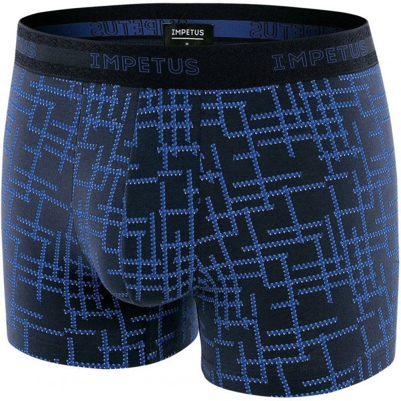 IMPETUS Boxer Homme Coton HALLSTATT Bleu