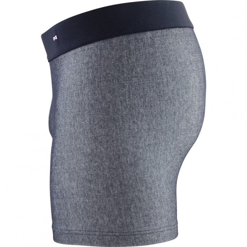 EDEN PARK Boxer Homme Microcoton METAL Marine Gris