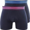 EDEN PARK Lot de 2 Boxers Homme Coton BANDECX2 Marine