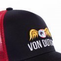 VON DUTCH Casquette Homme Microfibre EYEPAT2 Noir Rouge