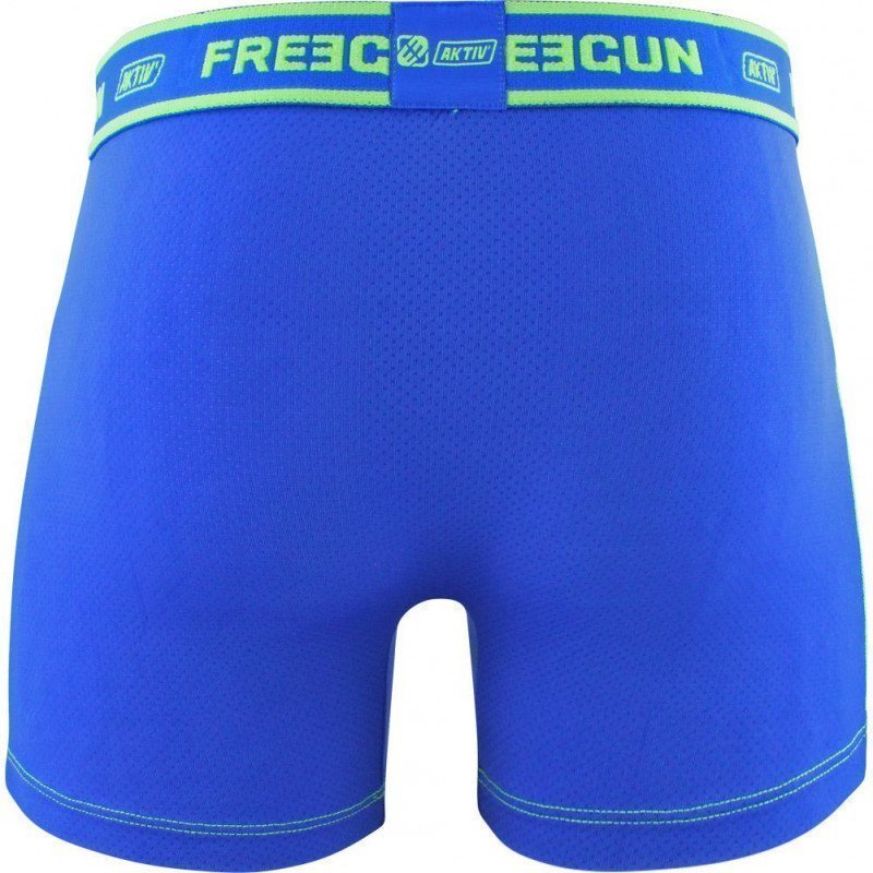 FREEGUN Boxer Homme Microfibre BMASS2 Bleu Vert AKTIV