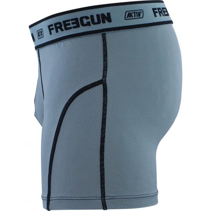 Boxer Homme BMASS2 Gris et Noir