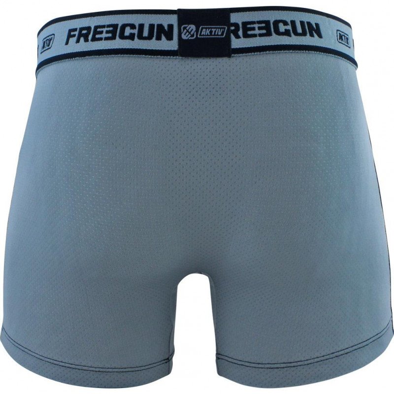 Boxer Homme BMASS2 Gris et Noir