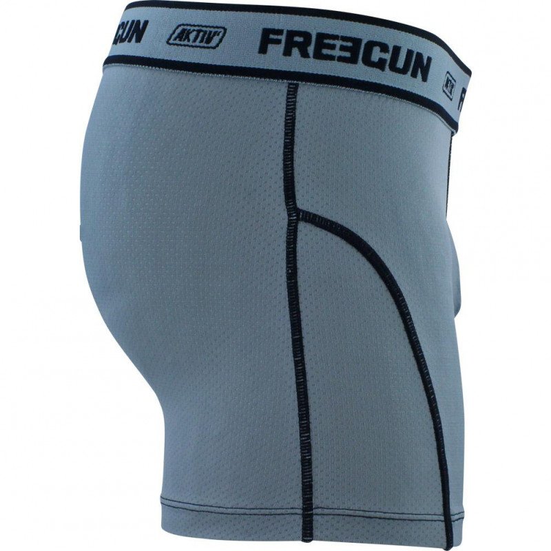 Boxer Homme BMASS2 Gris et Noir