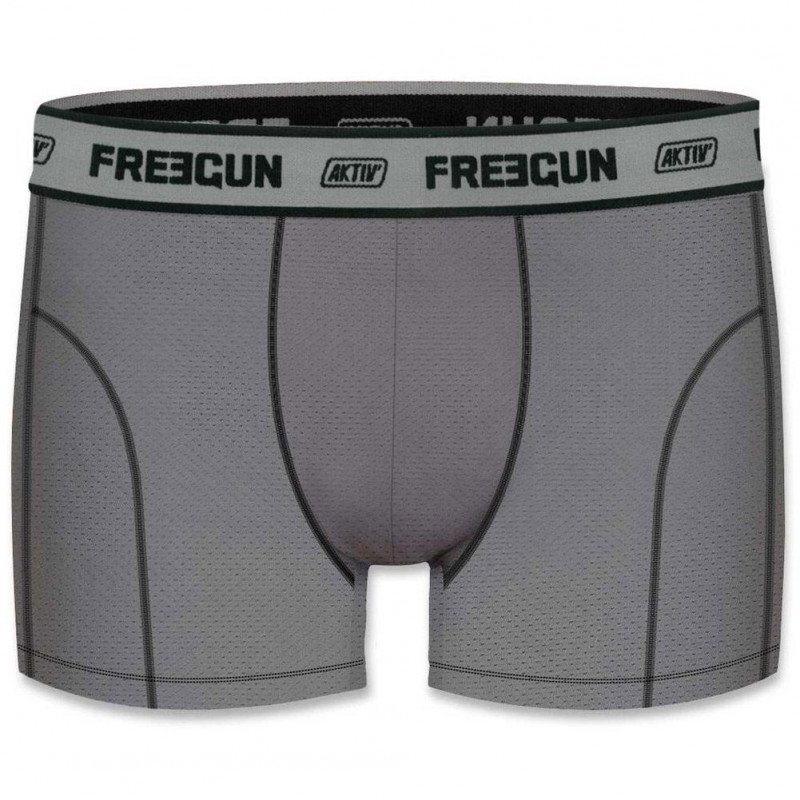Boxer Homme BMASS2 Gris et Noir