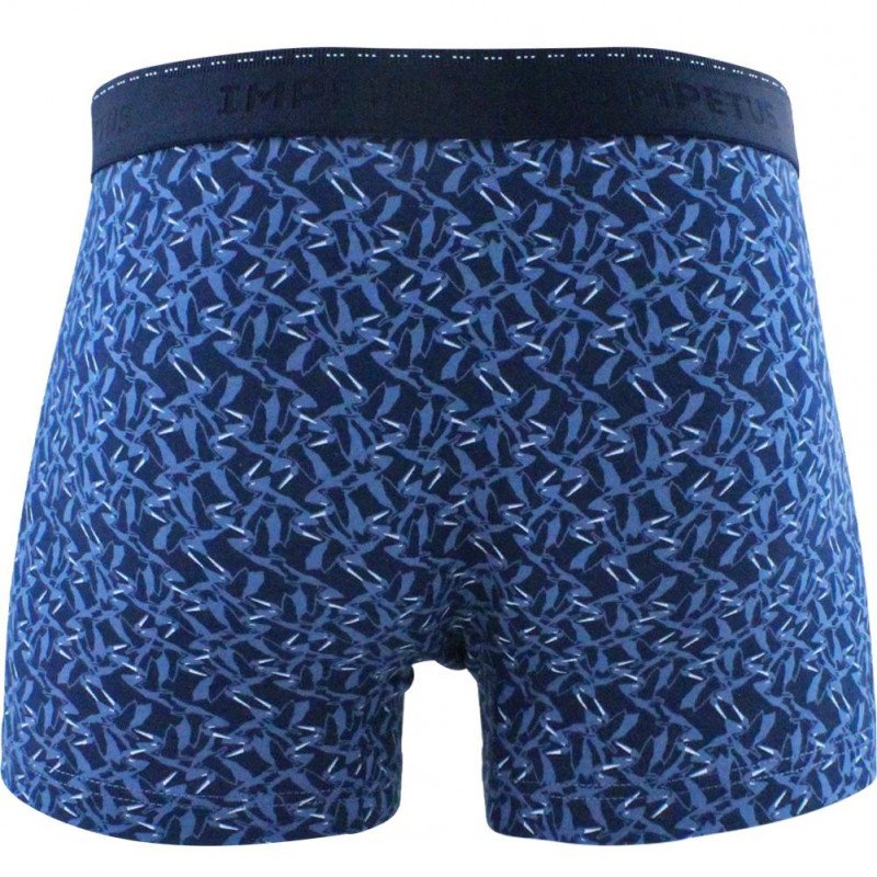 IMPETUS Boxer Homme Coton IRATI Marine Bleu