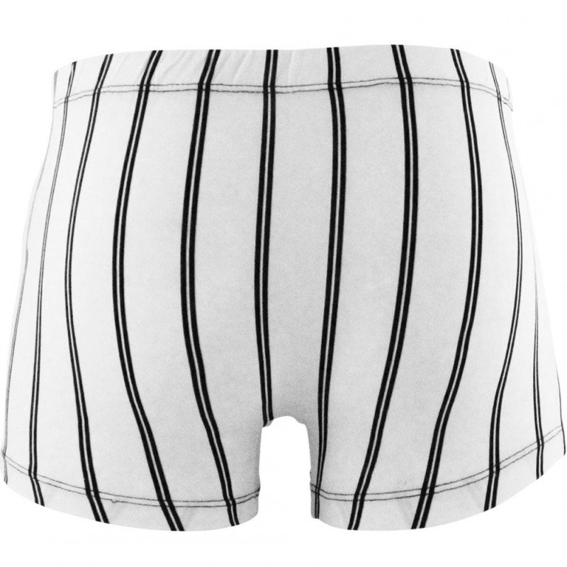 MARGINAL Boxer Homme Microfibre GINO Blanc Noir