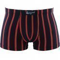 MARGINAL Boxer Homme Microfibre GINO Noir Rouge