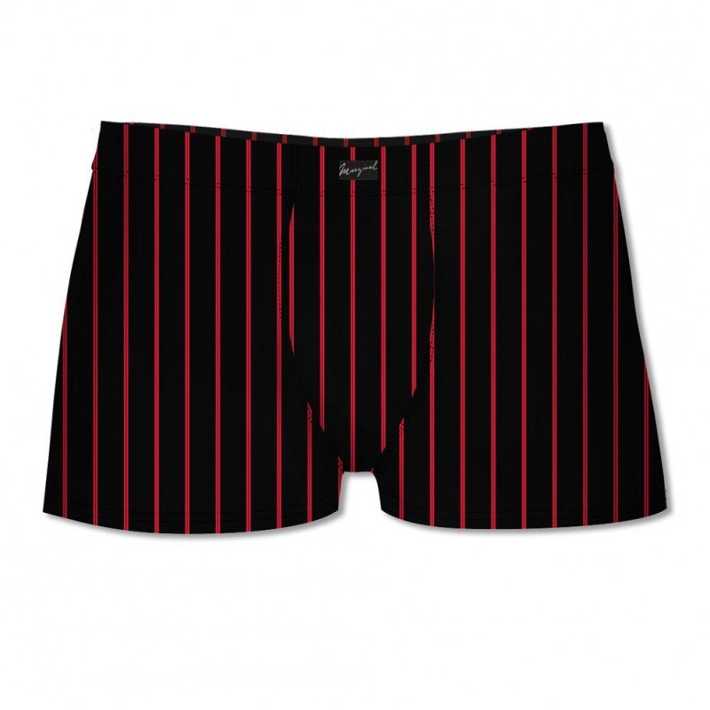 Boxer Homme GINO Noir et Rouge