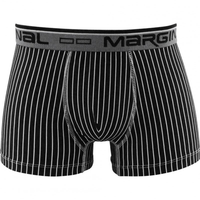 MARGINAL Boxer Homme Microfibre WILFRIED Noir Gris