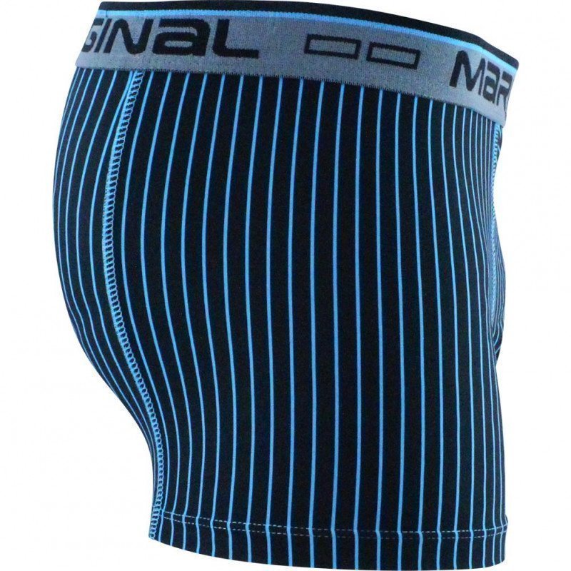 Boxer Homme WILFRIED Noir et Bleu