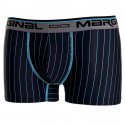 Boxer Homme WILFRIED Noir et Bleu