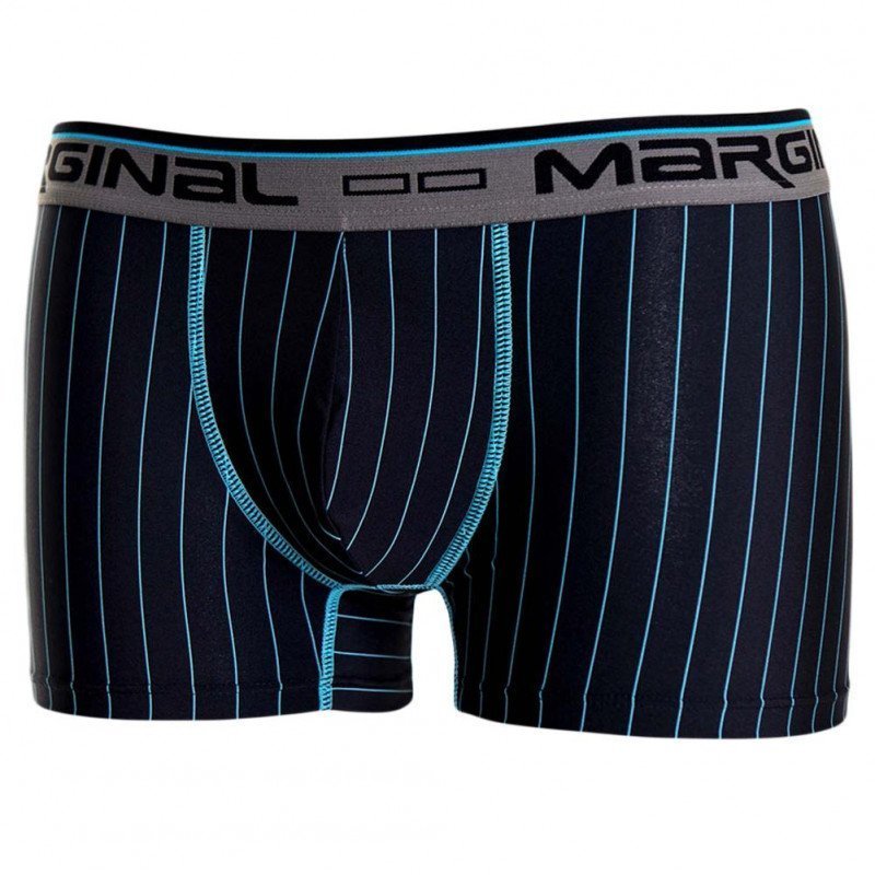 Boxer Homme WILFRIED Noir et Bleu