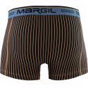 MARGINAL Boxer Homme Microfibre WILFRIED Noir Orange